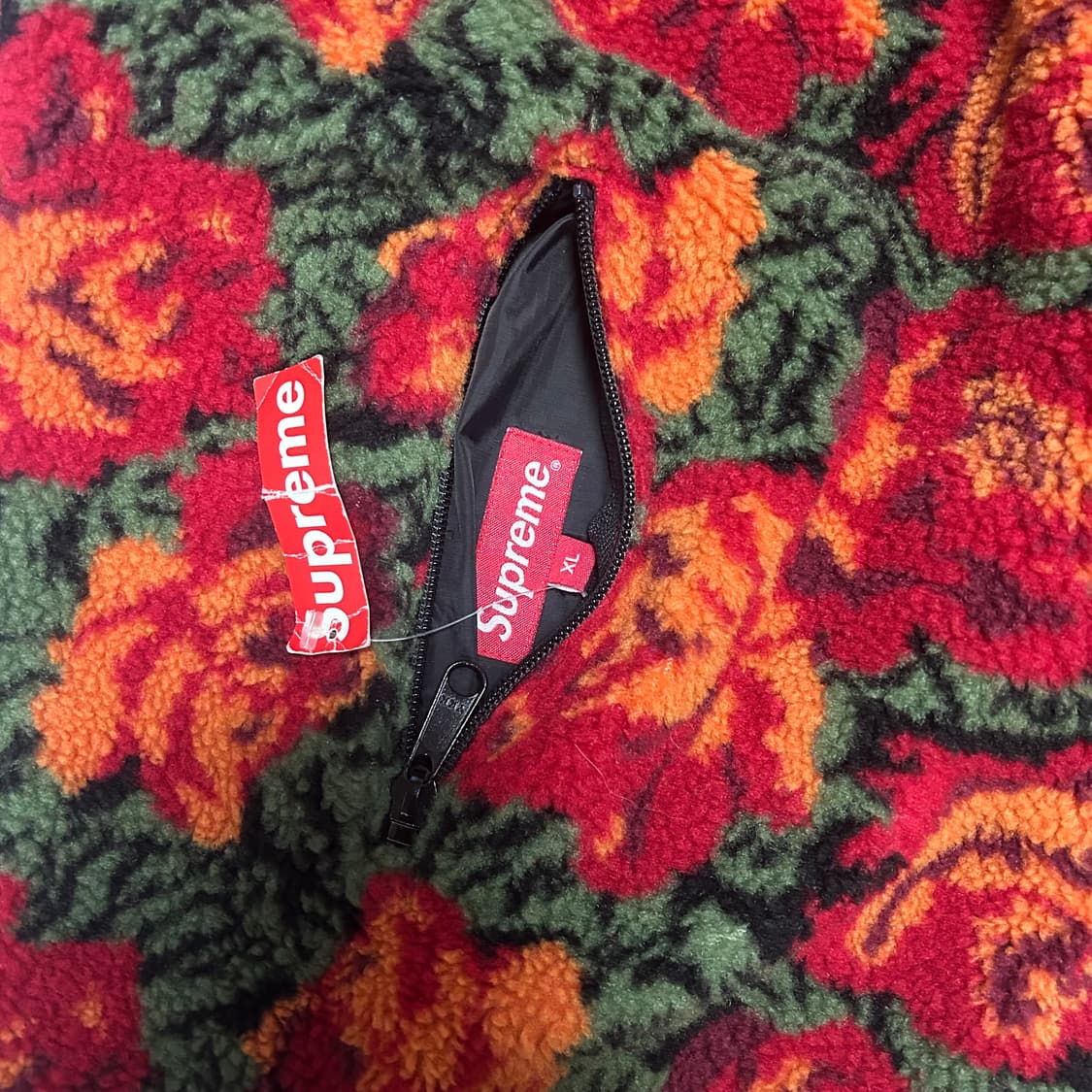 Supreme Rose sherpa Reversible Jacket XL 상품이미지6