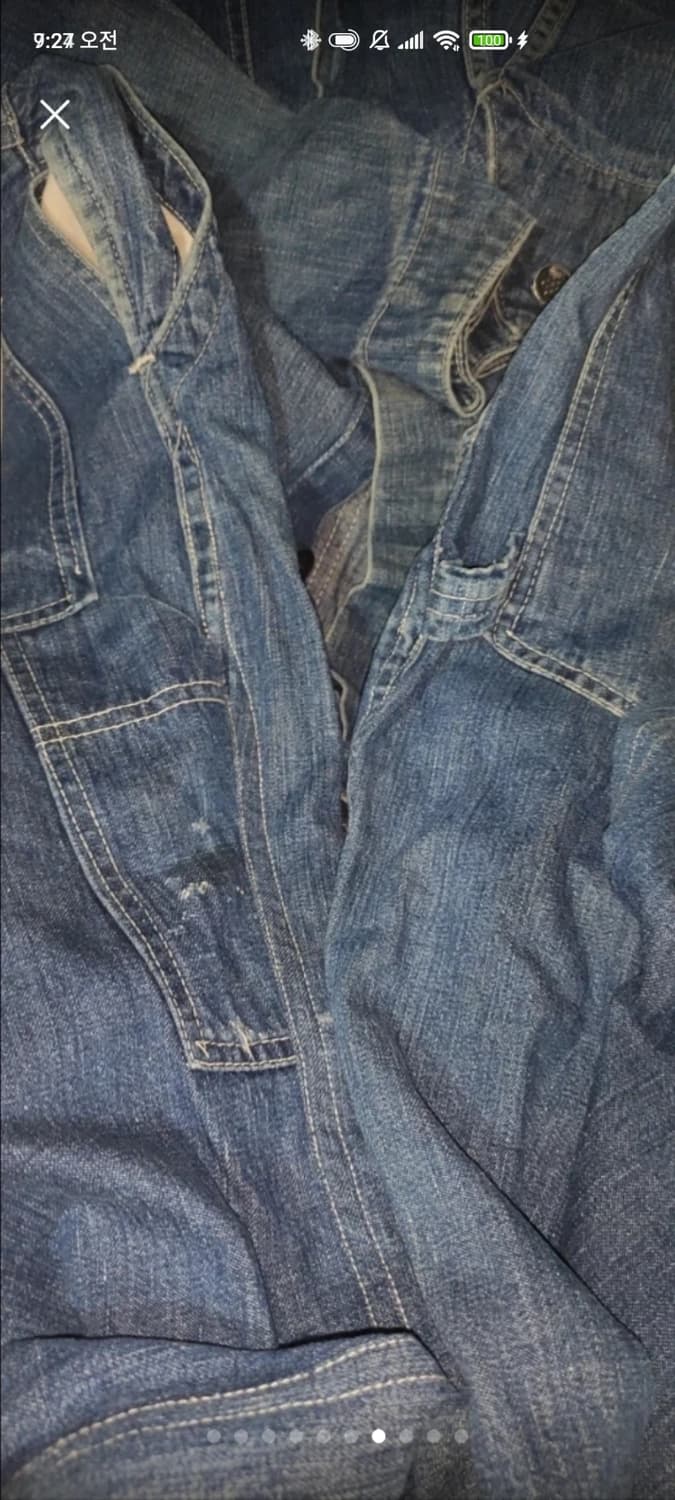 40s ww2 미군 13스타 버튼 데님 올인원 상품이미지7