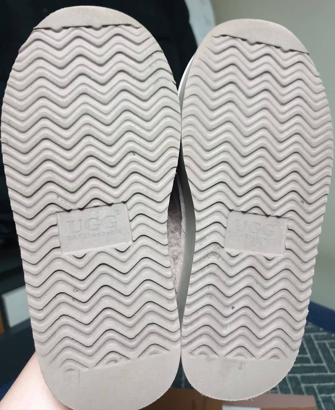 어그 호주 DK 플랫폼 밴딩 양털 슬리퍼 핑크 EU37~38 상품이미지4