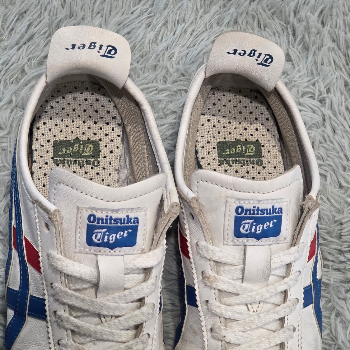 7q-8:오니츠카타이거 멕시코 66 화이트\블루\레드 (22.5cm) 상품이미지6