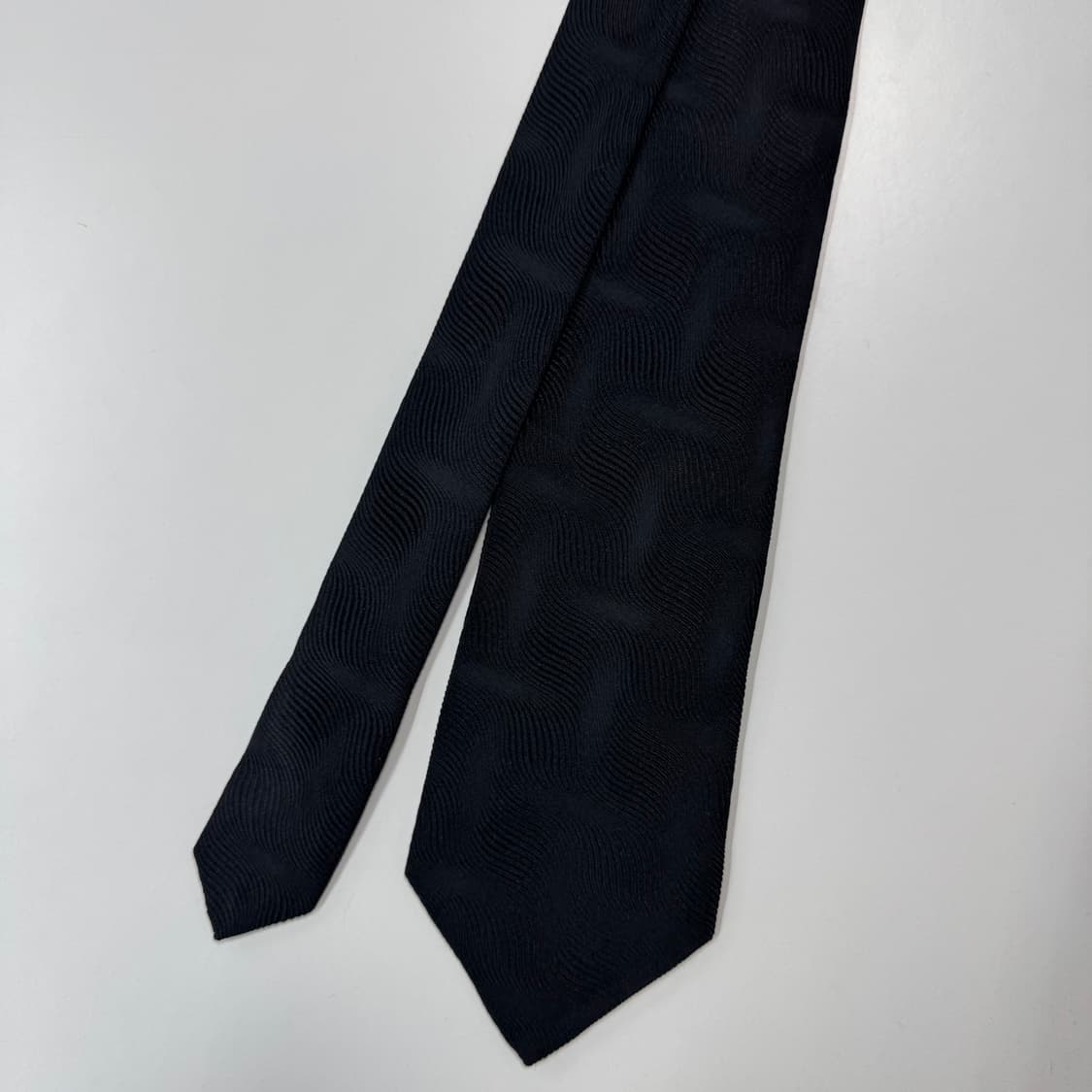 프라다 (PRADA) 명품 정품 블랙넥타이 8.2cm 상품이미지2