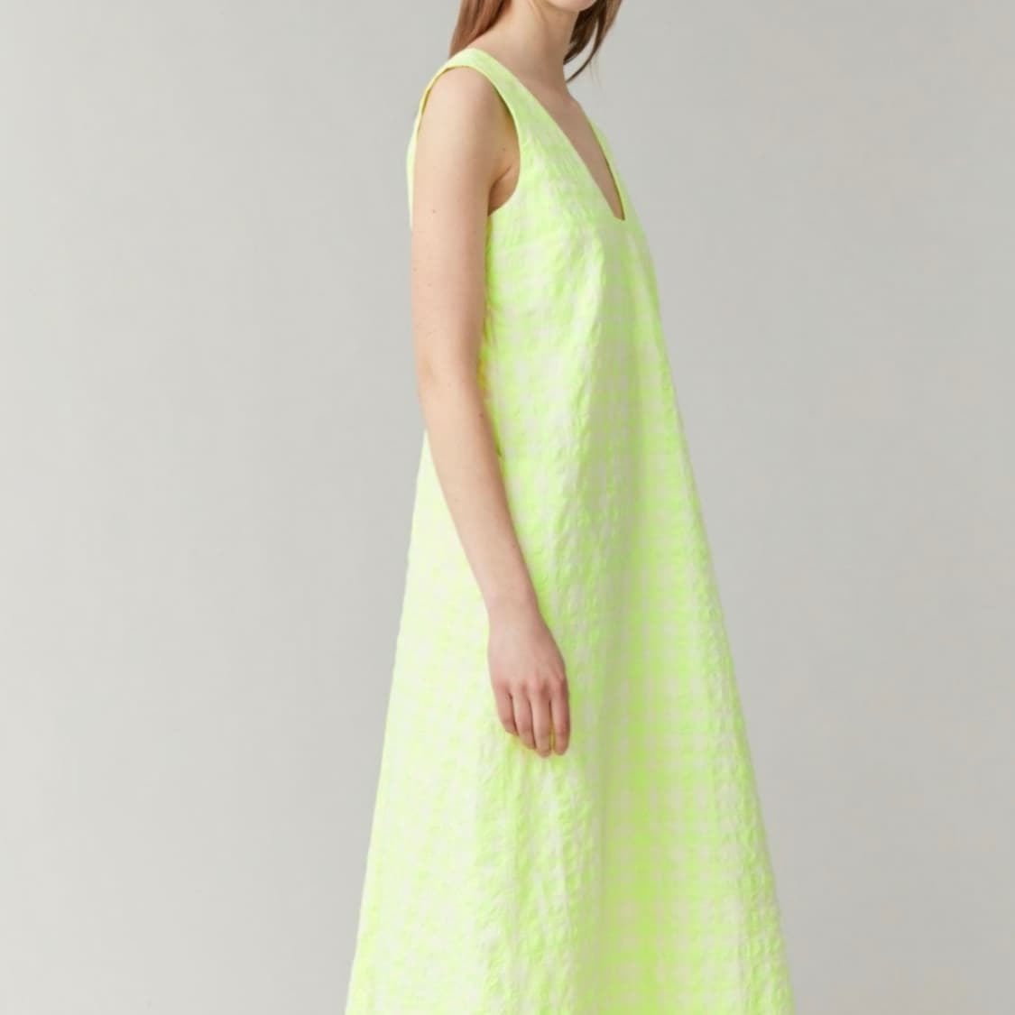 코스 코튼 체크 원피스 / 여자 원피스/ 여성 원피스 상품이미지2