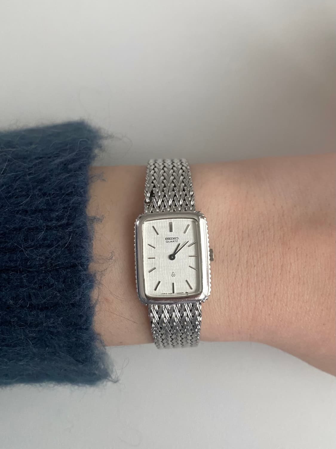 Seiko 세이코 스퀘어 실버 체인 쿼츠 레이디스 상품이미지10