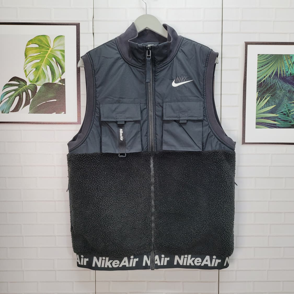 나이키 에어 셰르파 후리스 포켓 뽀글이 패딩 조끼 베스트 L사이즈 상품이미지1