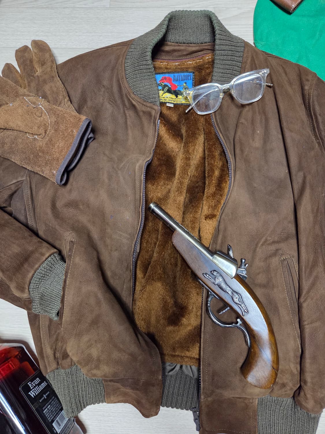 MATARDORN 스웨이드 자켓 봄버 보머 점퍼  상품이미지5