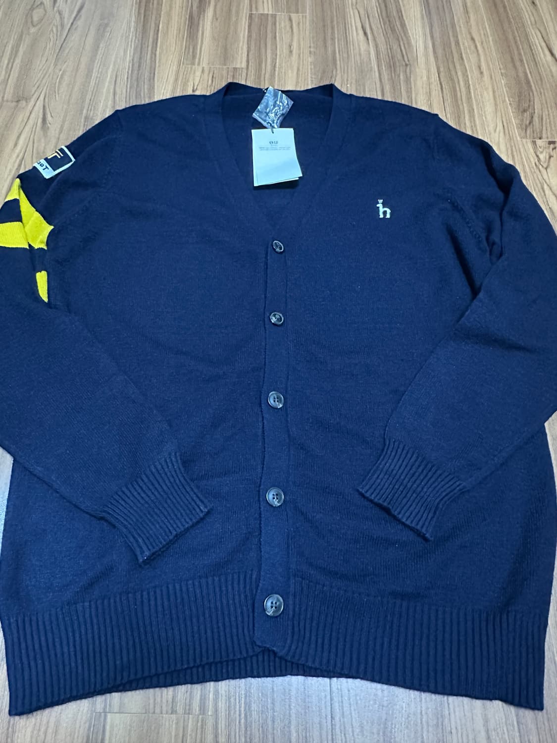 헤지스골프 카카오택시 브이넥 네이비 가디건 105 상품이미지7
