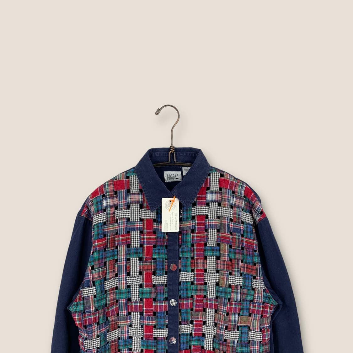 JPN빈티지 패치워크 긴팔셔츠 상품이미지3