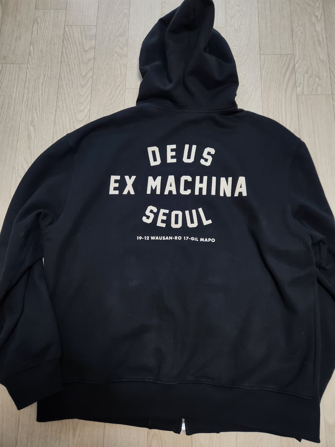데우스 엑스 마키나 서울 컬리지 후드집업 블랙 xxl 상품이미지2