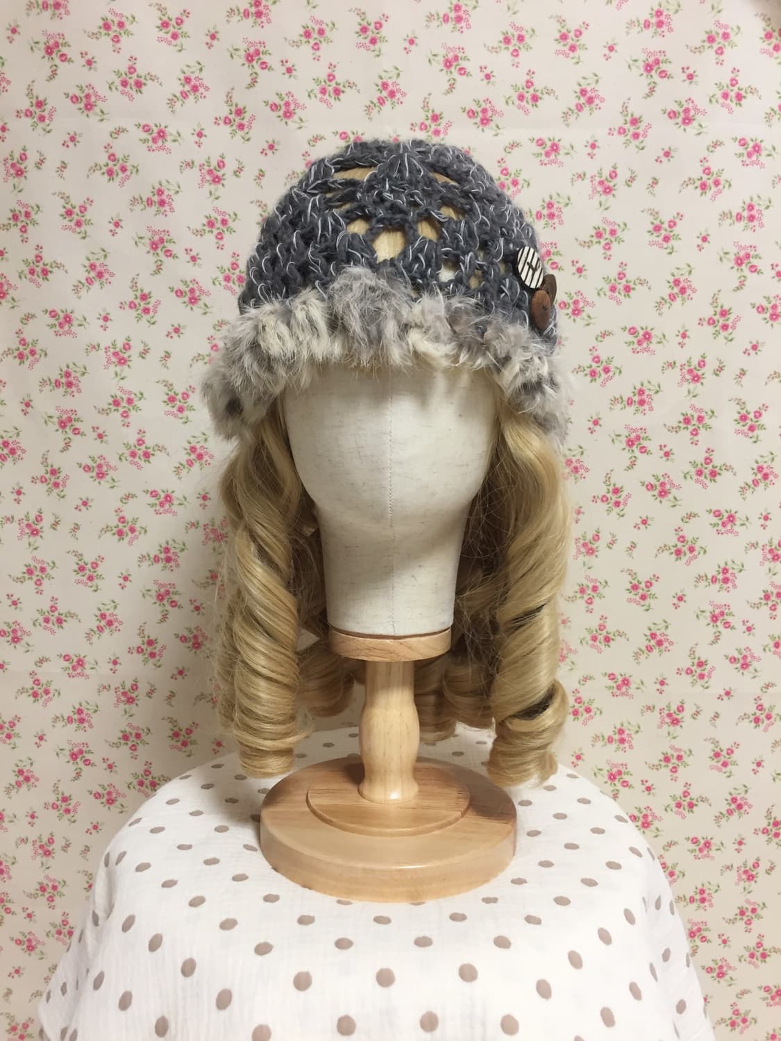 빈티지 모리걸 단추 버킷햇  상품이미지4