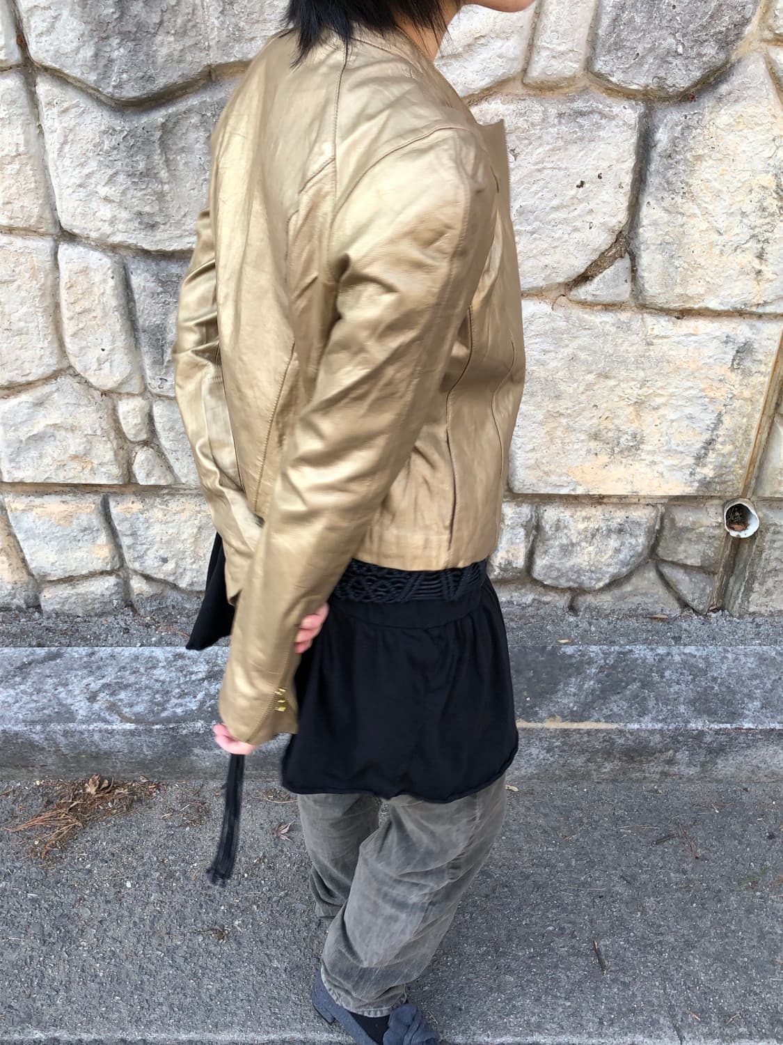 Armani exchange lambskin leather jk  상품이미지3