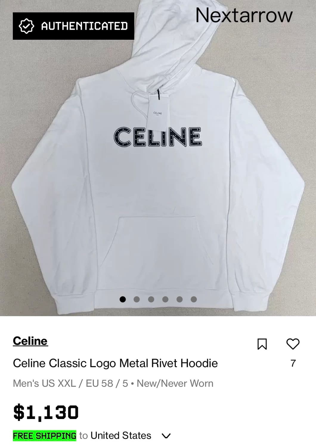 Celine Classic Logo Metal Rivet Hoodie 상품이미지4