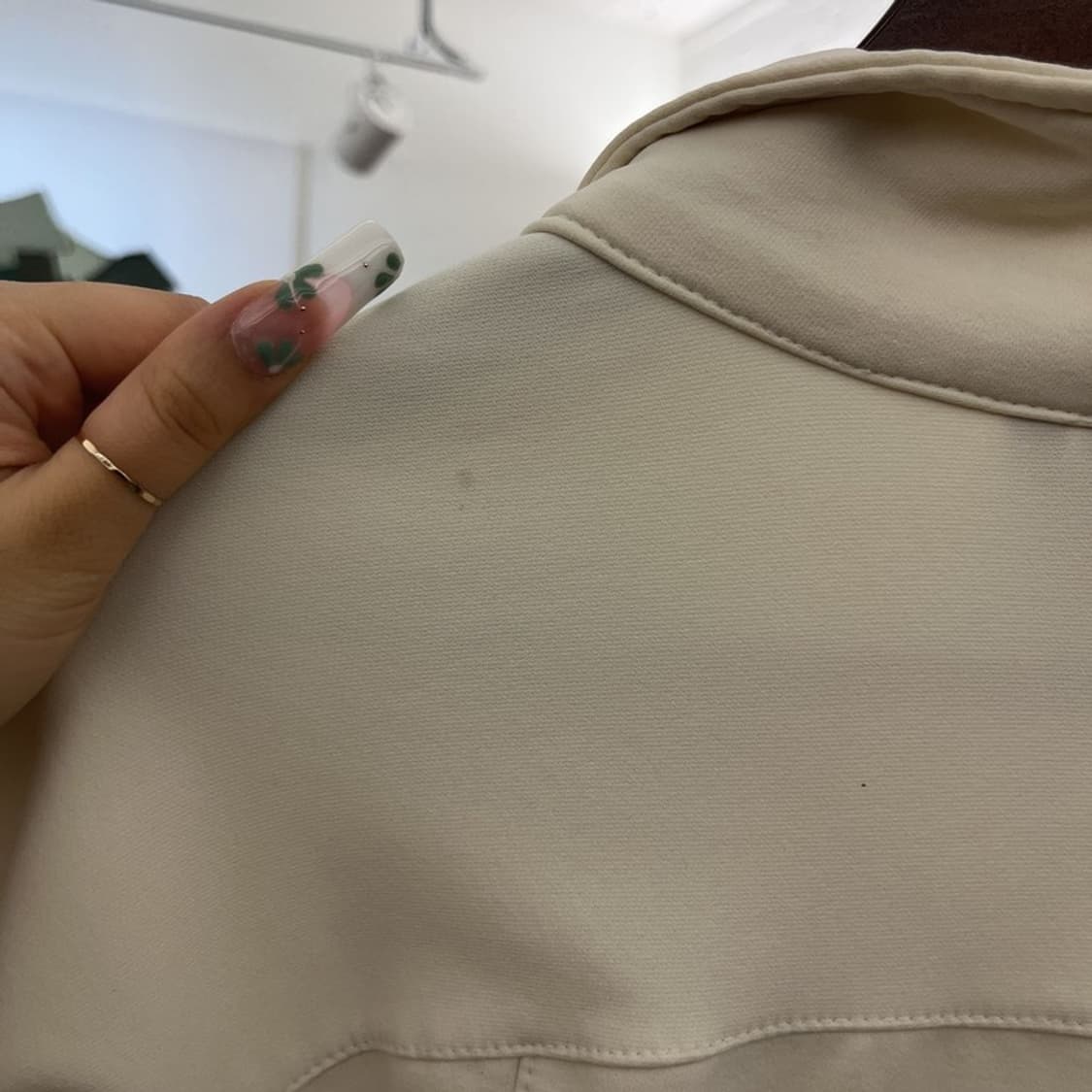 나이키 빈티지 스포티 슬림핏 화이트크림 져지 자켓 M C11111 상품이미지7