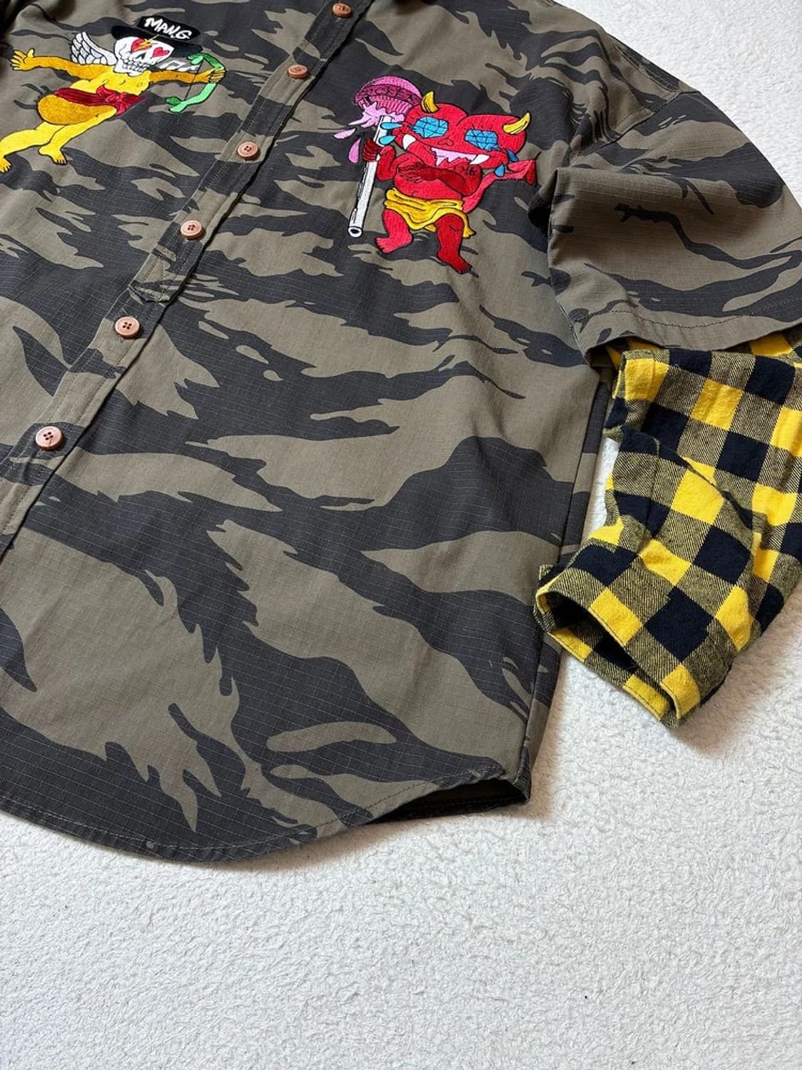 그라피스트 만지 립스탑 타이거 패턴 셔츠 PN7332 상품이미지4