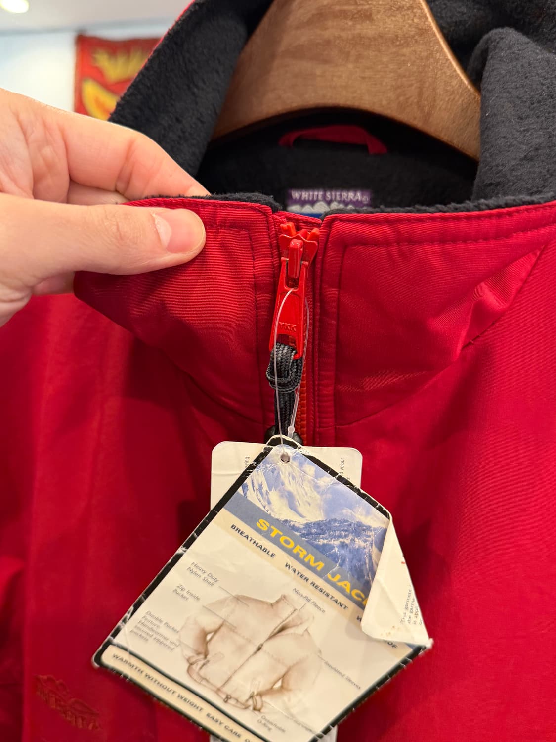 00s White Sierra 화이트시에라 플리스 웜업 나일론 봄버 자켓 상품이미지4