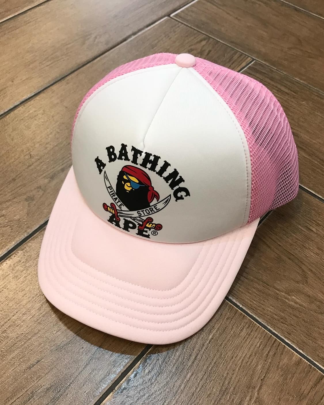 Pirate Bape Pink Mesh Cap 상품이미지7