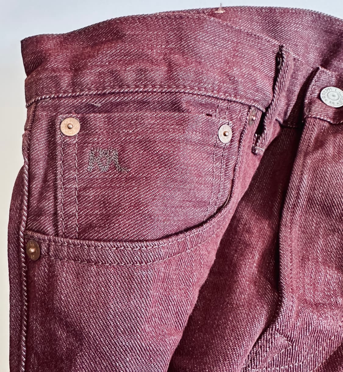 RRL 더블알엘 슬림핏 셀비지 데님 32-30 신품급 올드 모델 상품이미지1