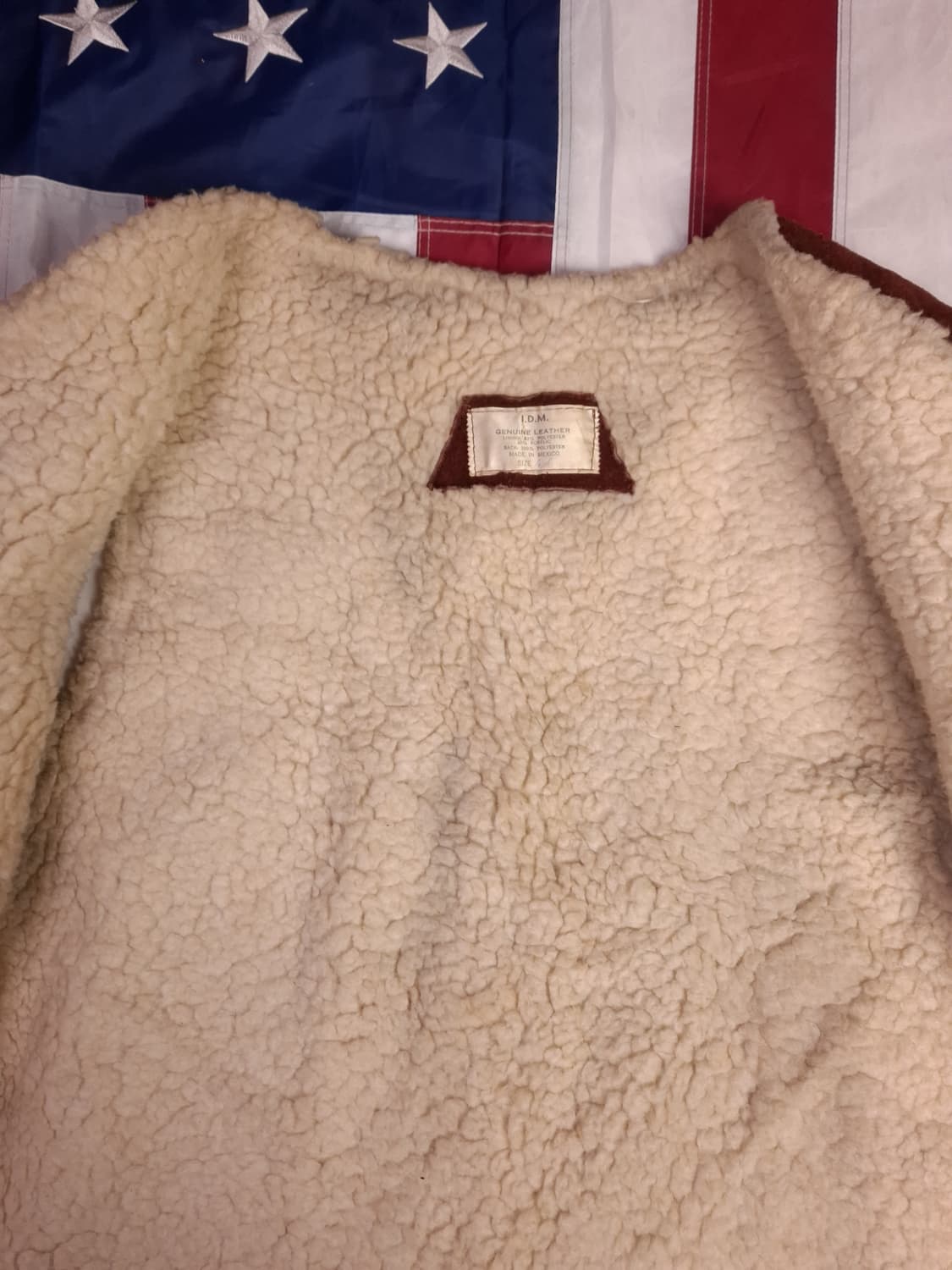 80's 빈티지 멕시코 제조 리얼레더 무스탕 베스트 상품이미지7
