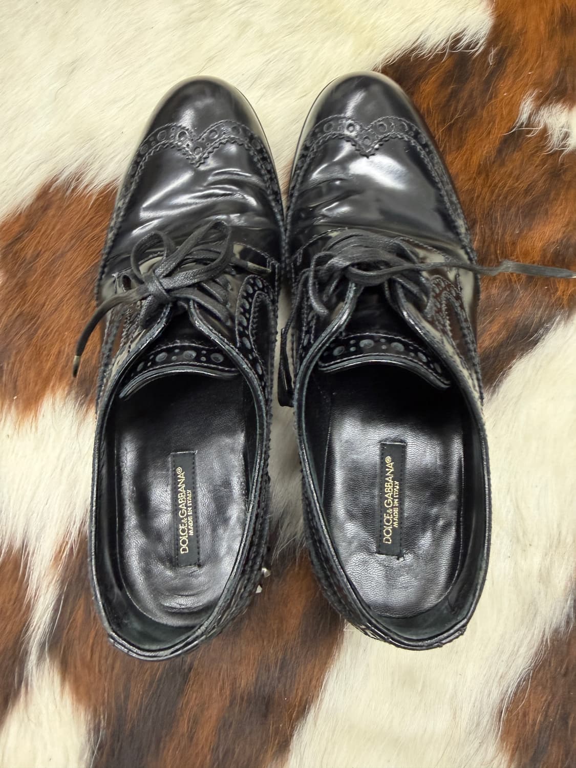 돌체앤가바나 스터드 윙팁 더비슈즈 상품이미지6