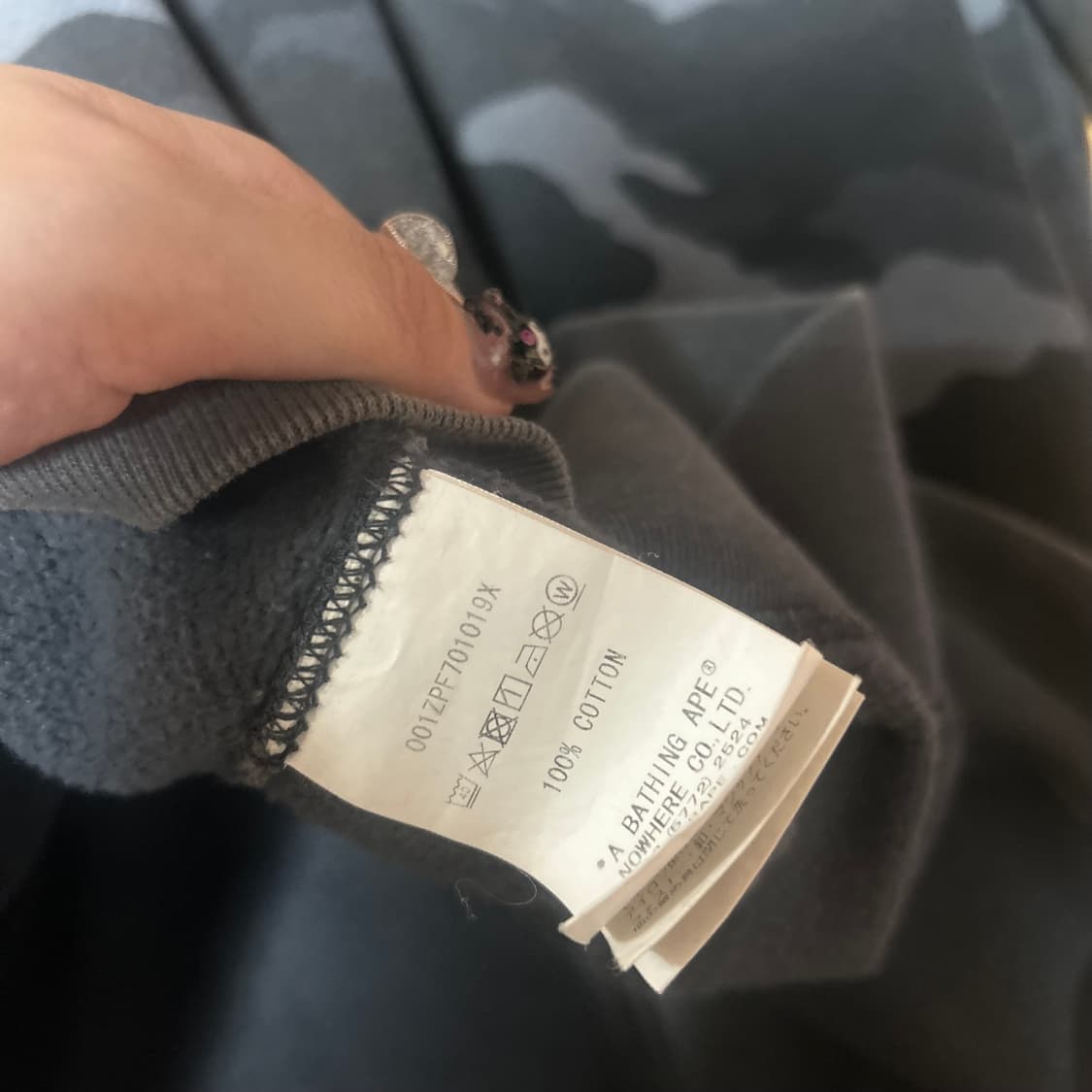 베이프 타이거 흑계 풀 후드집업 상품이미지5