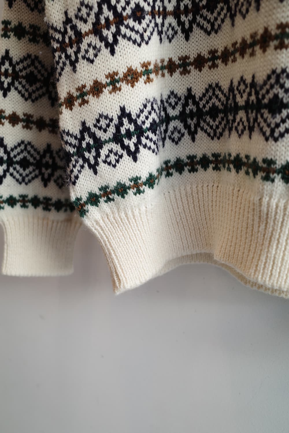 Japan brand 패턴 울 니트 상품이미지4