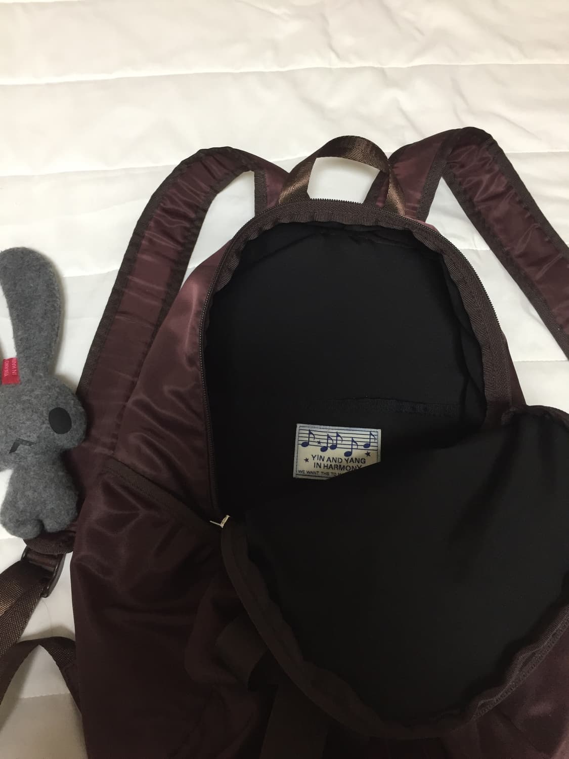 인앤양인하모니 BOW BACKPACK 버건디 백팩 가방 상품이미지9