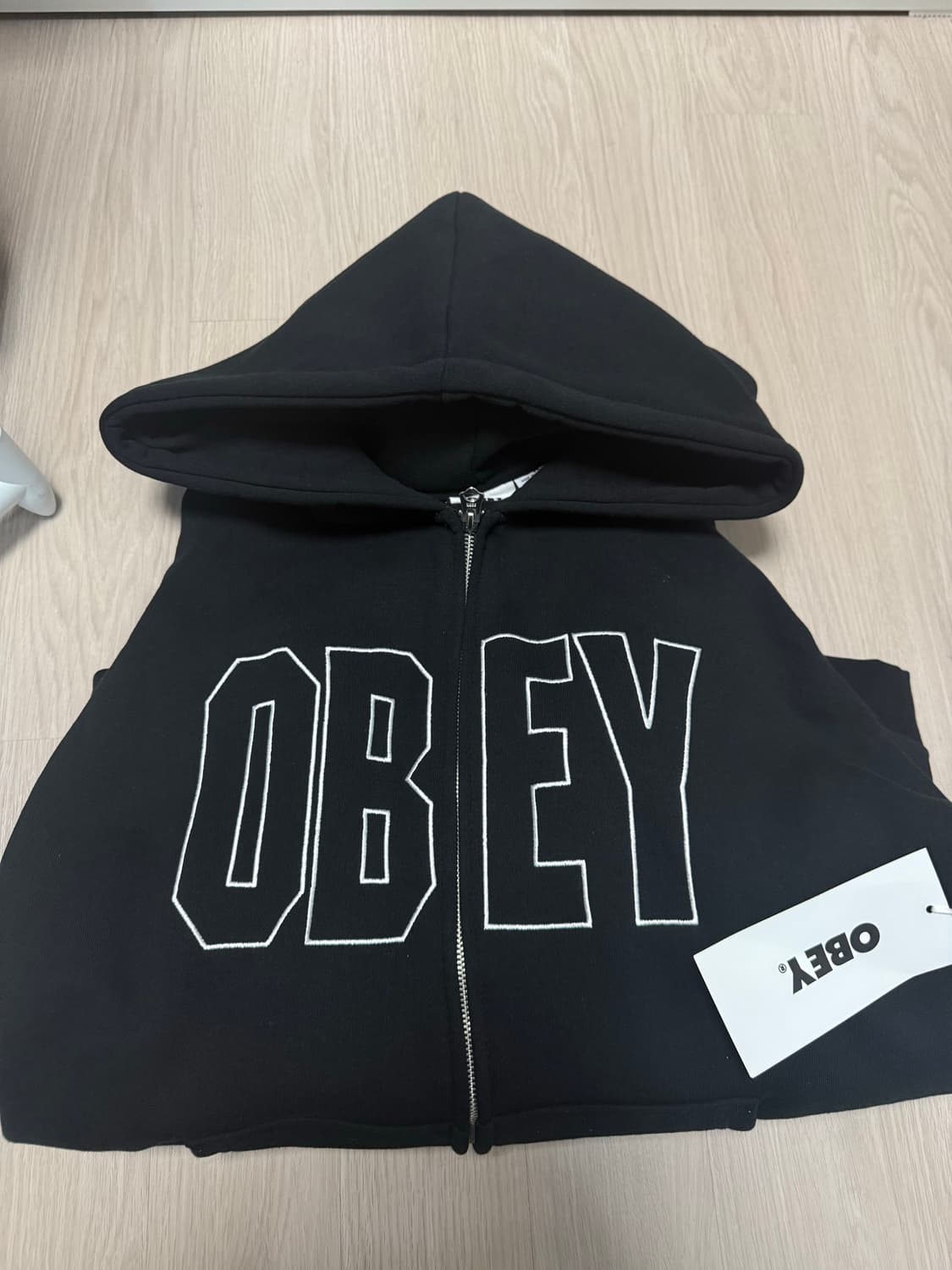 오베이 고든 엑스트라 헤비 집 후드집업 블랙 xl 상품이미지1