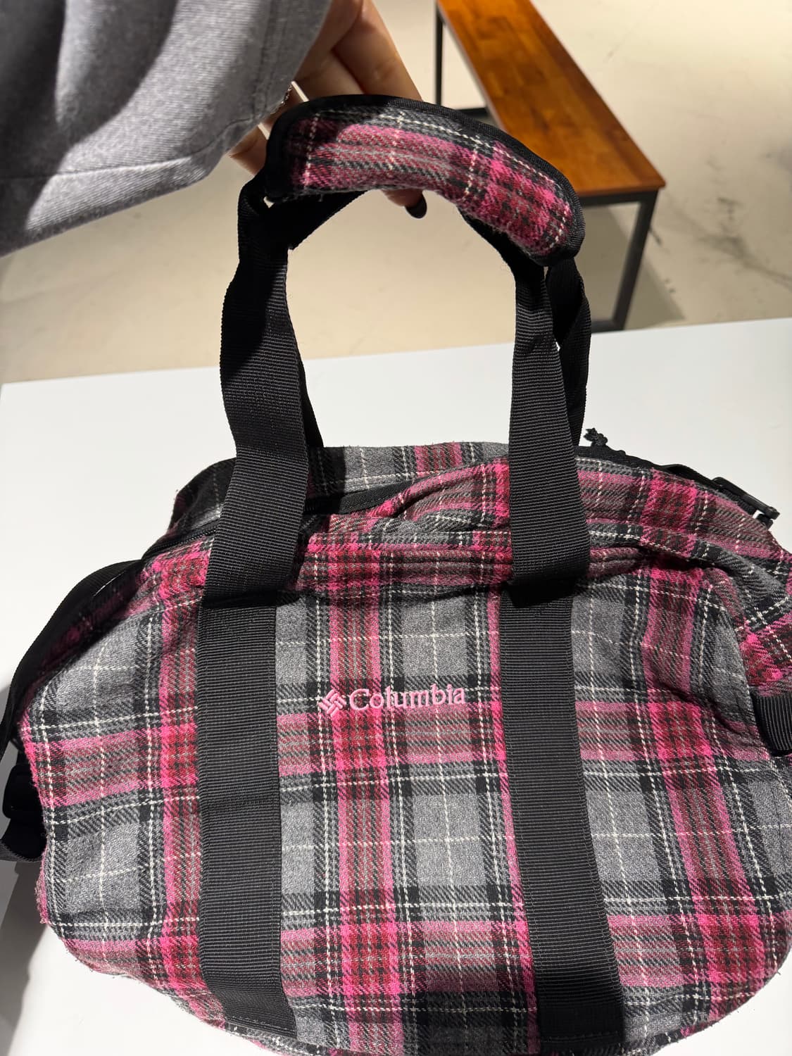Columbia check pattern bag 상품이미지5