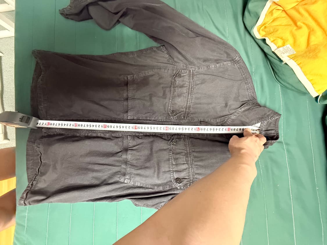 스톤 아일랜드 102WN 브러쉬드 오가닉 코튼 오버셔츠 블랙 - 23FW 상품이미지7