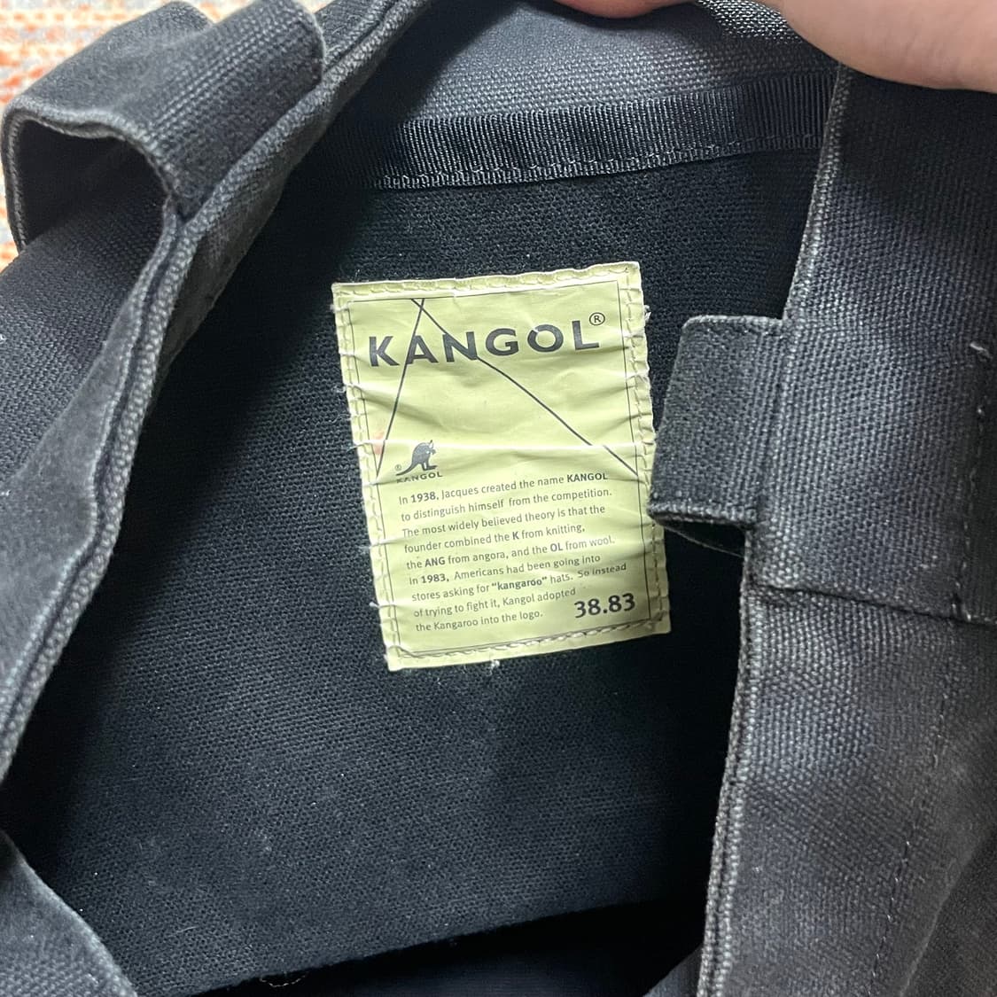 캉골 블랙 에코백 상품이미지3