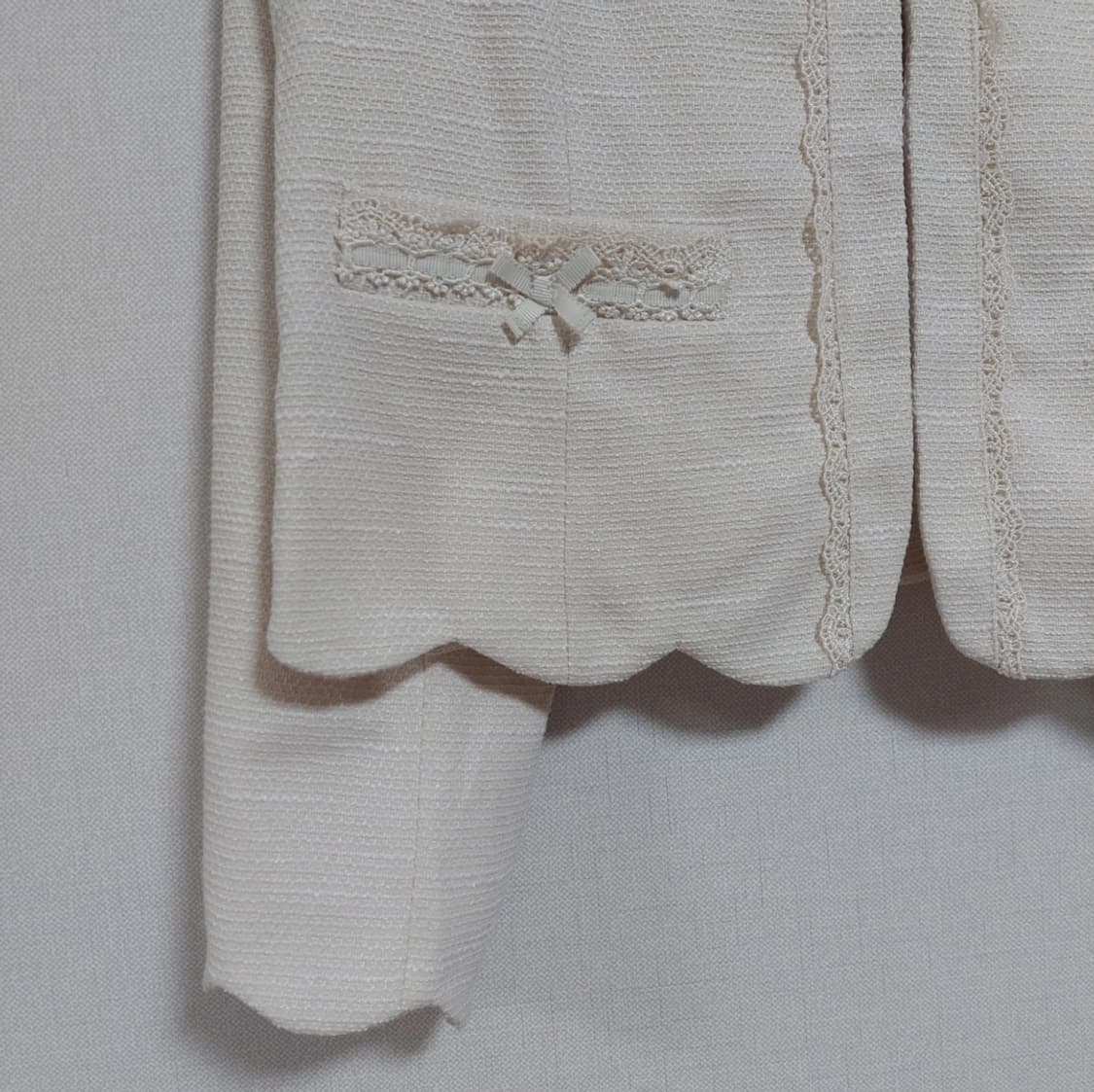히메갸루 로걀 달천 노카라 리본 레이스 자켓 상품이미지2