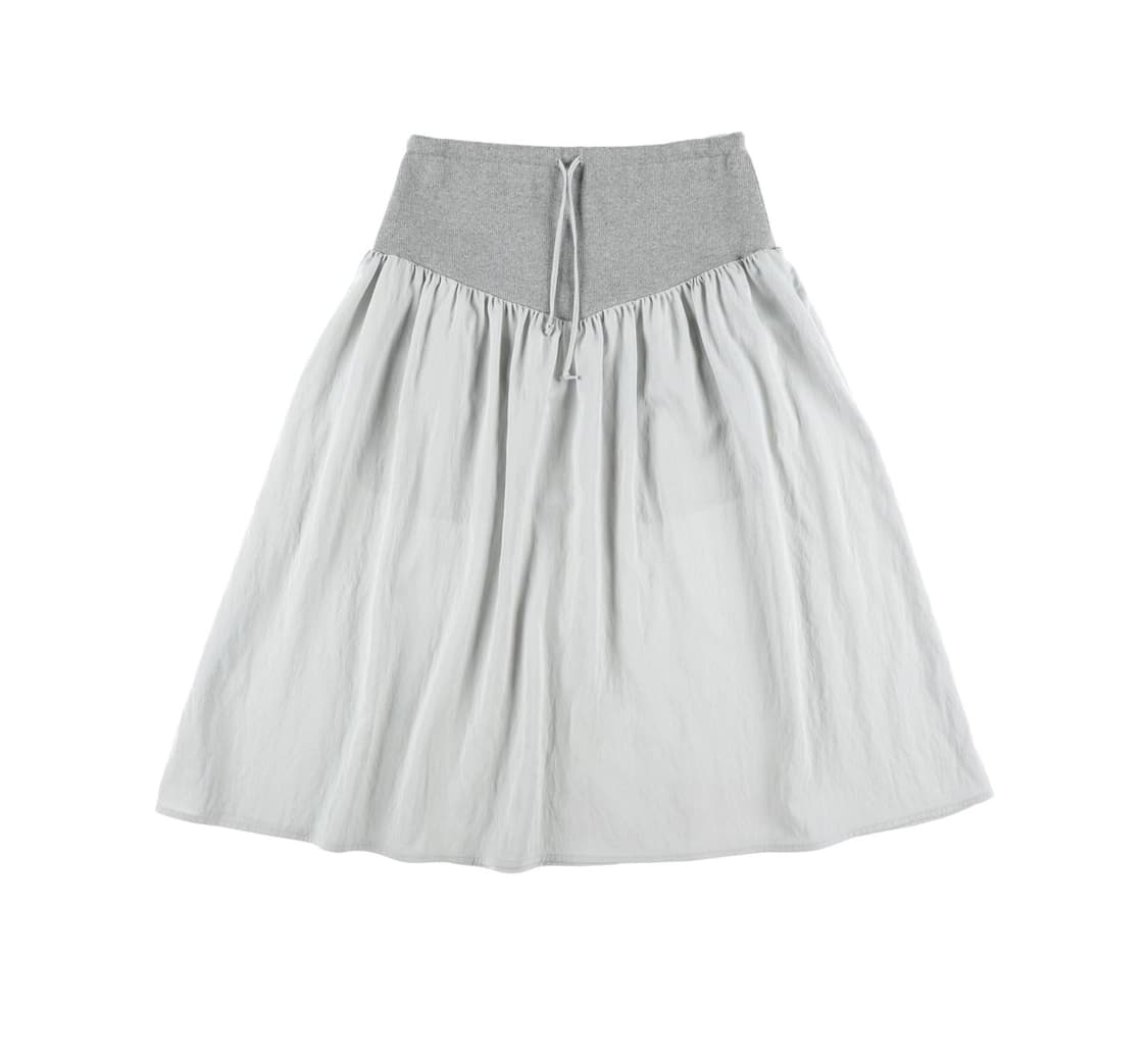 온스카 미디 스커트 FLARE RIB SKIRT 상품이미지1