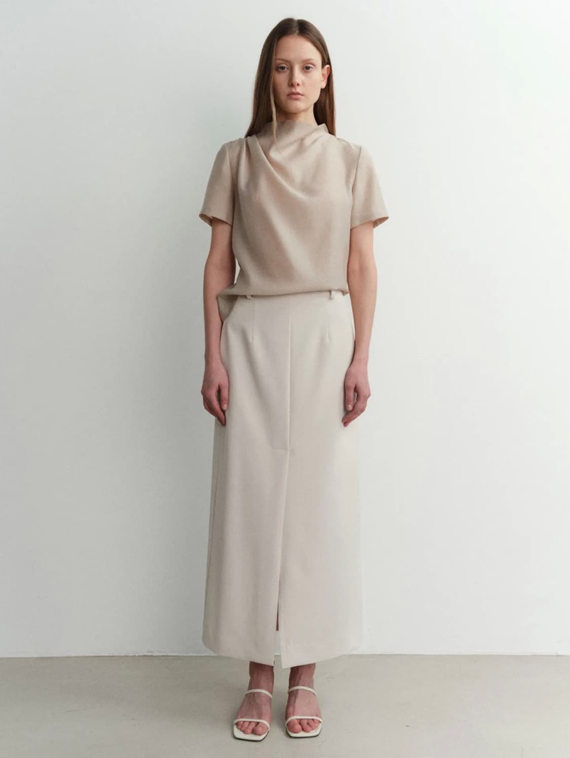 이아 cowl neck blouse 상품이미지3