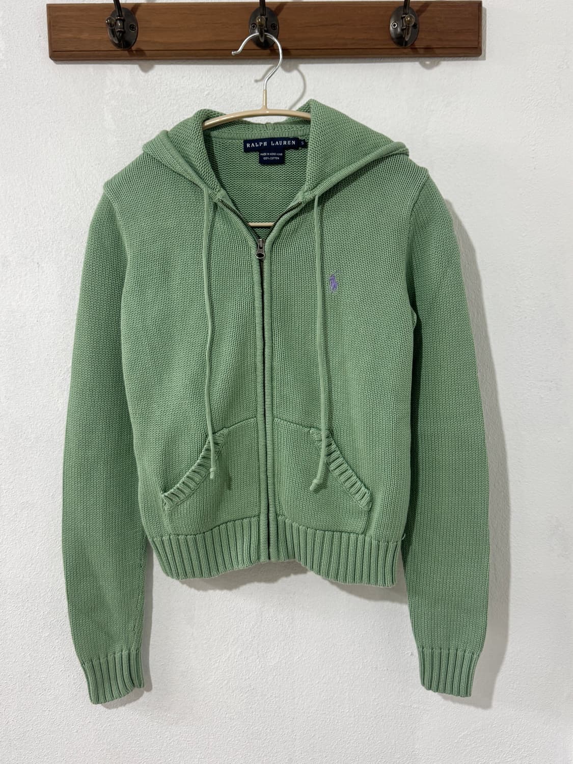 폴로 니트 후드집업 상품이미지2