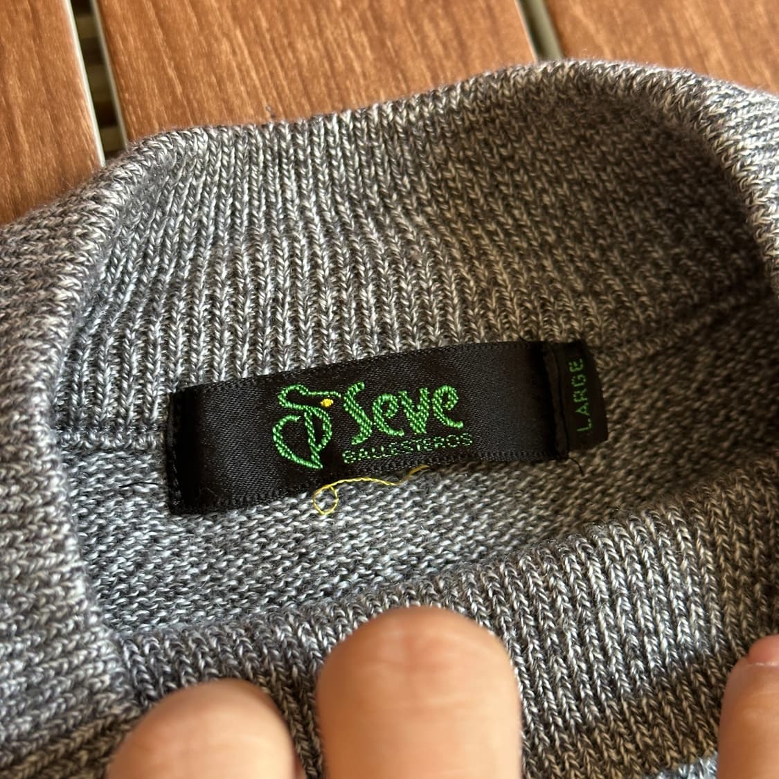 Seve wool argyle knit sweater  상품이미지6