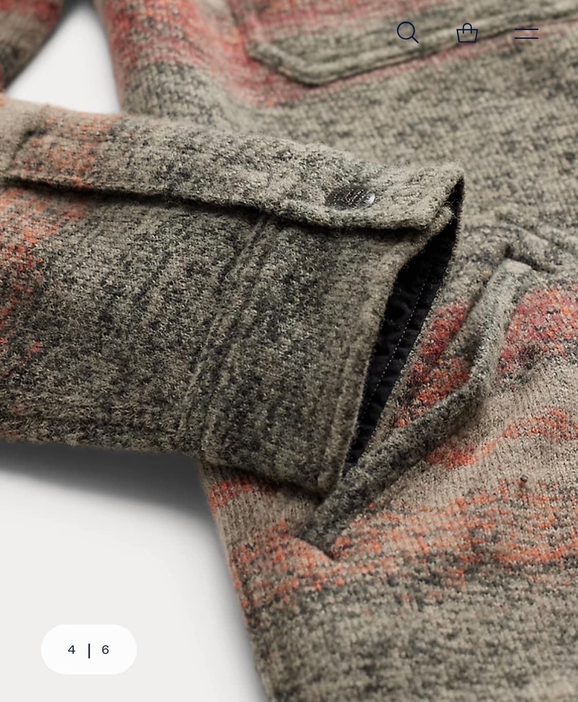 rrl 더블알엘 스트라이프 더블니트 울블렌드 재킷 상품이미지4