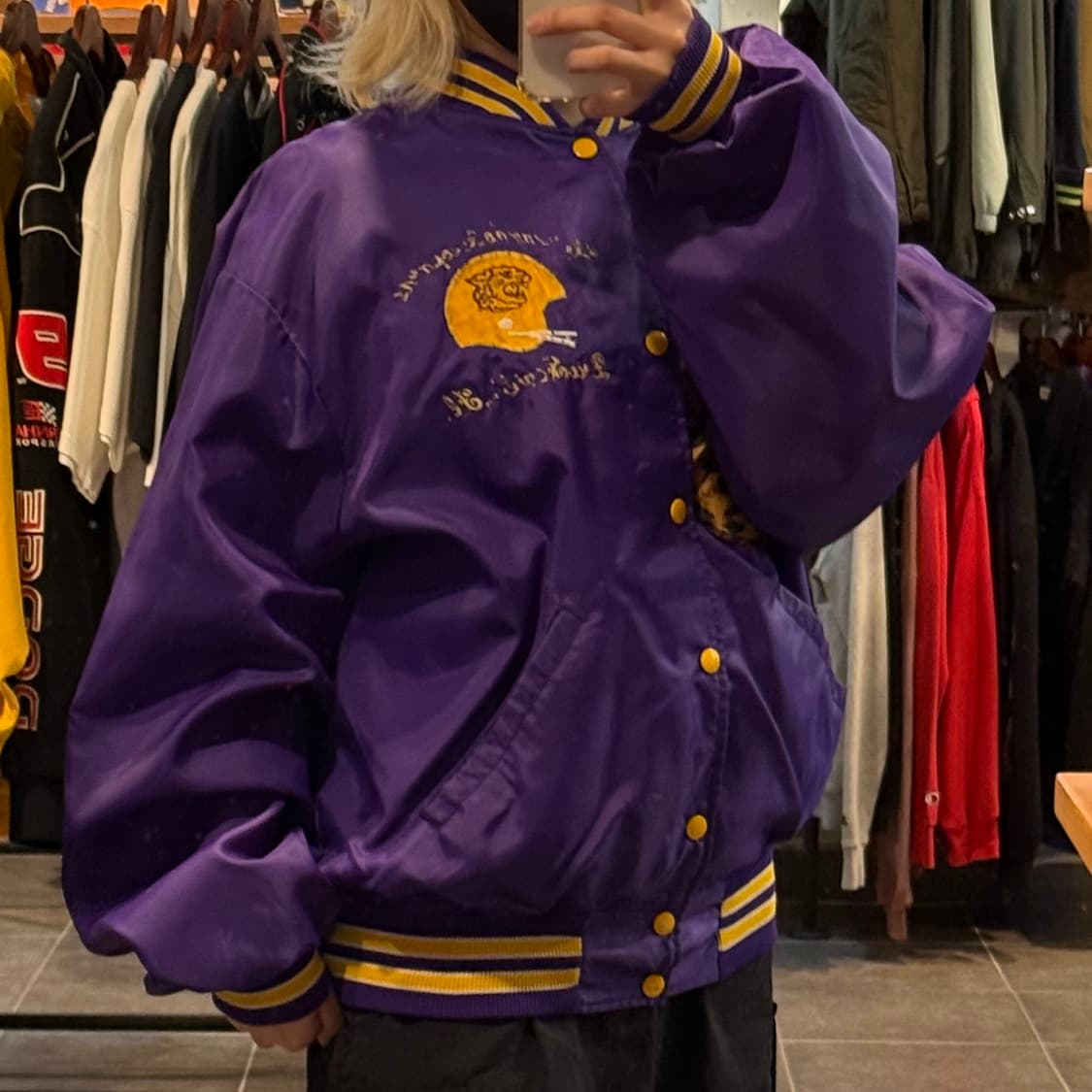 [NO.9]VTG 새틴 바시티 자켓 상품이미지4