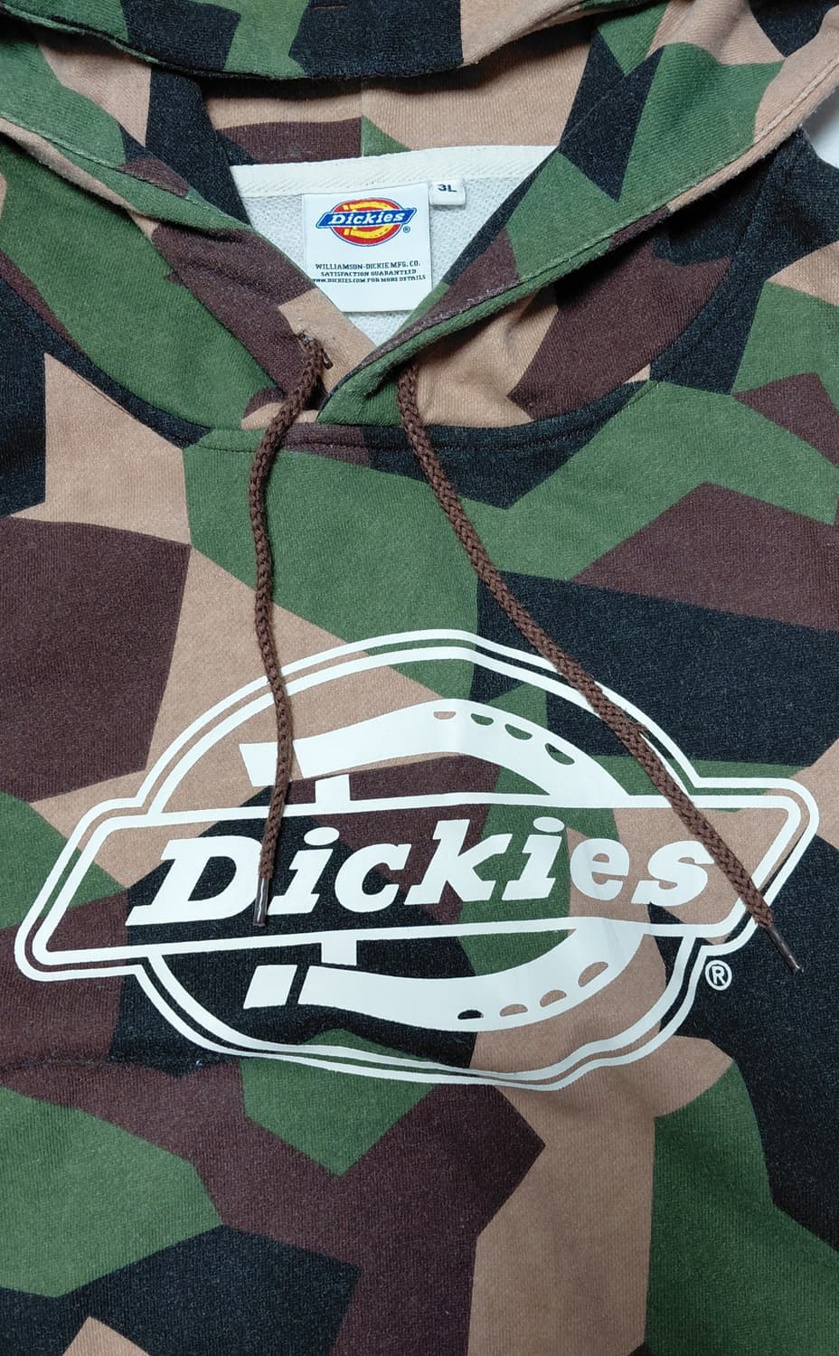 일본 Dickies 디키즈 카모 후드티 XXL (110) 상품이미지2