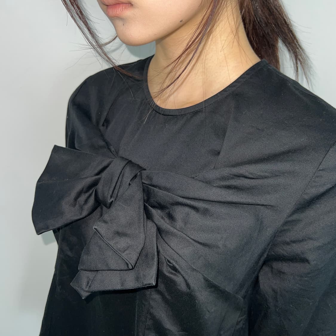 꼼데가르송 백 집업 리본 블라우스 샘플 버전 상품이미지1