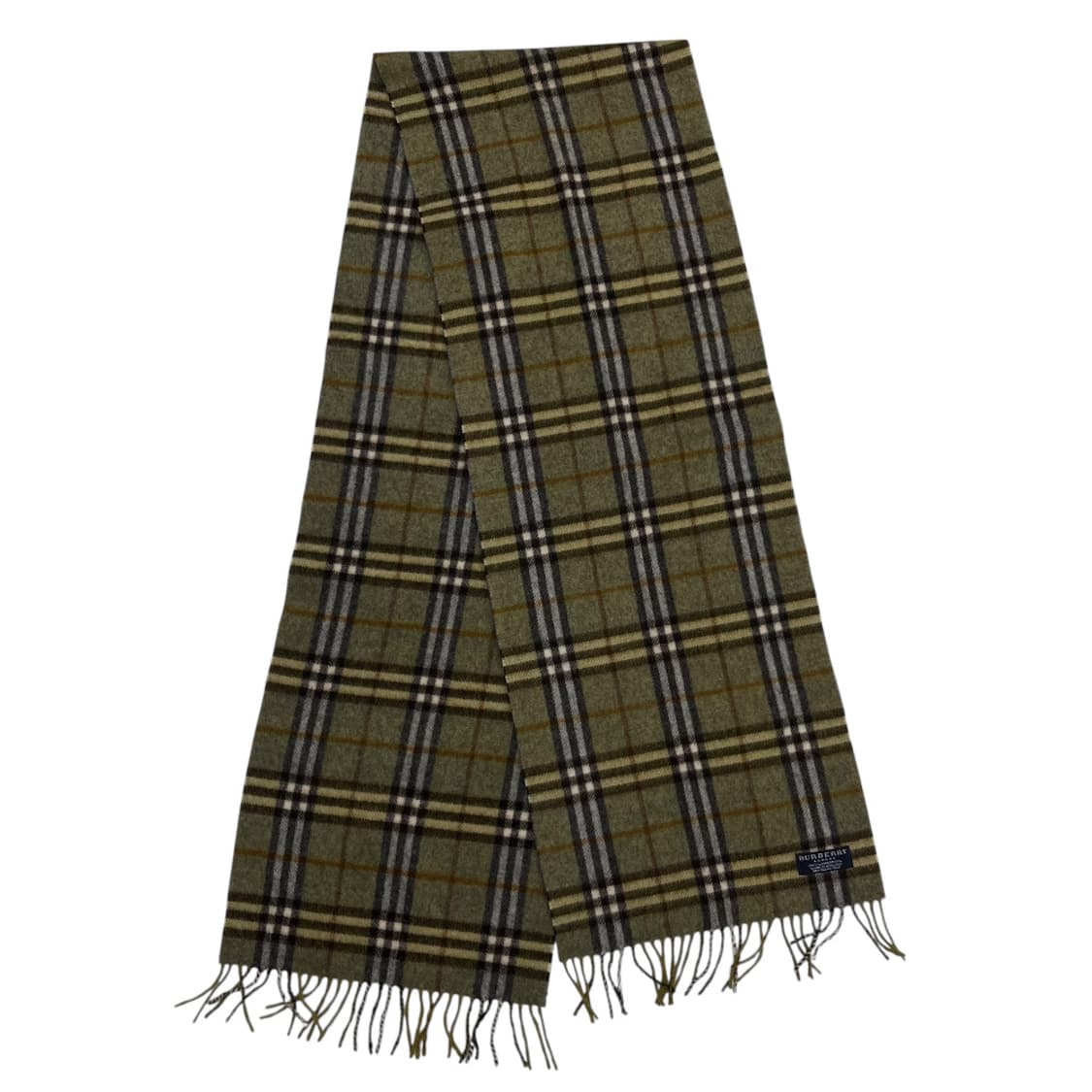 버버리 그린 노바체크 램스울 머플러 상품이미지3