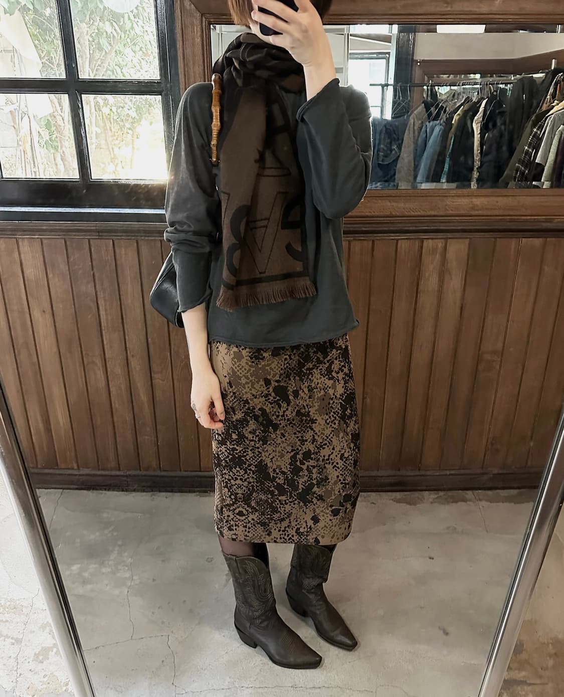 WB ink pattern skirt 상품이미지2