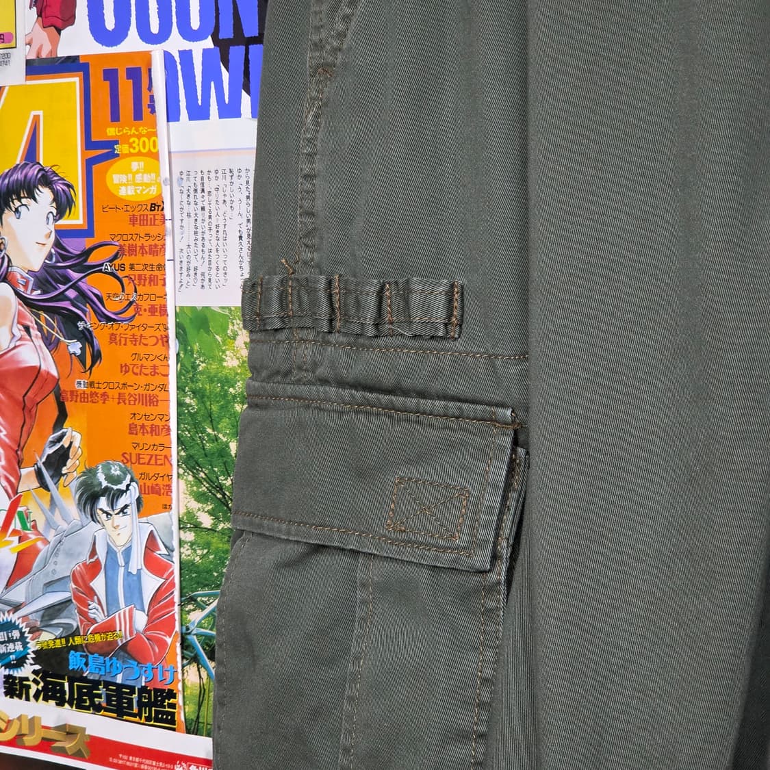 빈티지 밀리터리 멀티포켓 카키 카고팬츠 상품이미지4