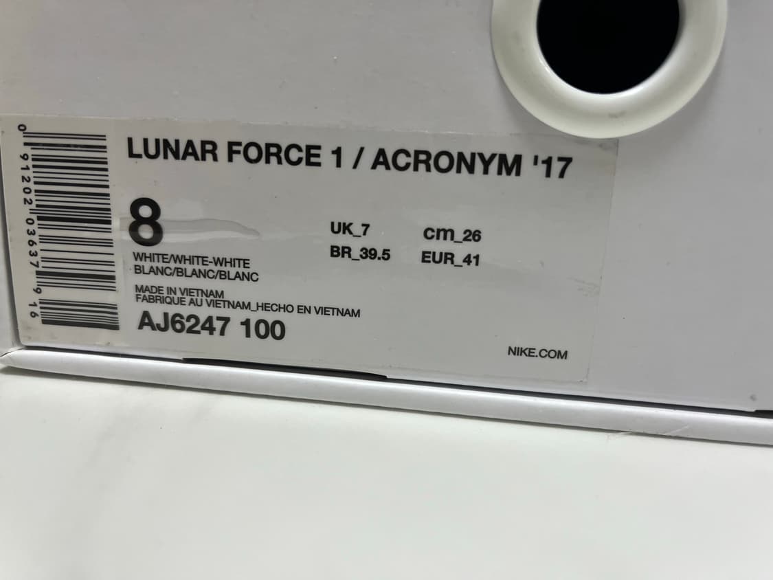나이키 x 아크로님 루나포스1 올백 (260) 상품이미지5