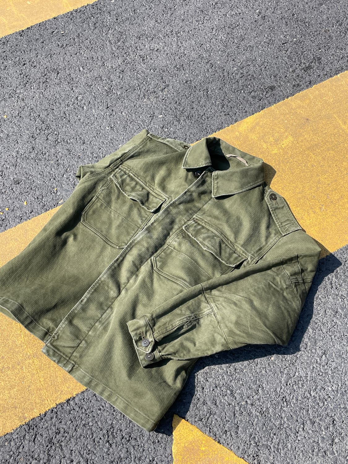 60's 독일군 HBT 필드셔츠 상품이미지6