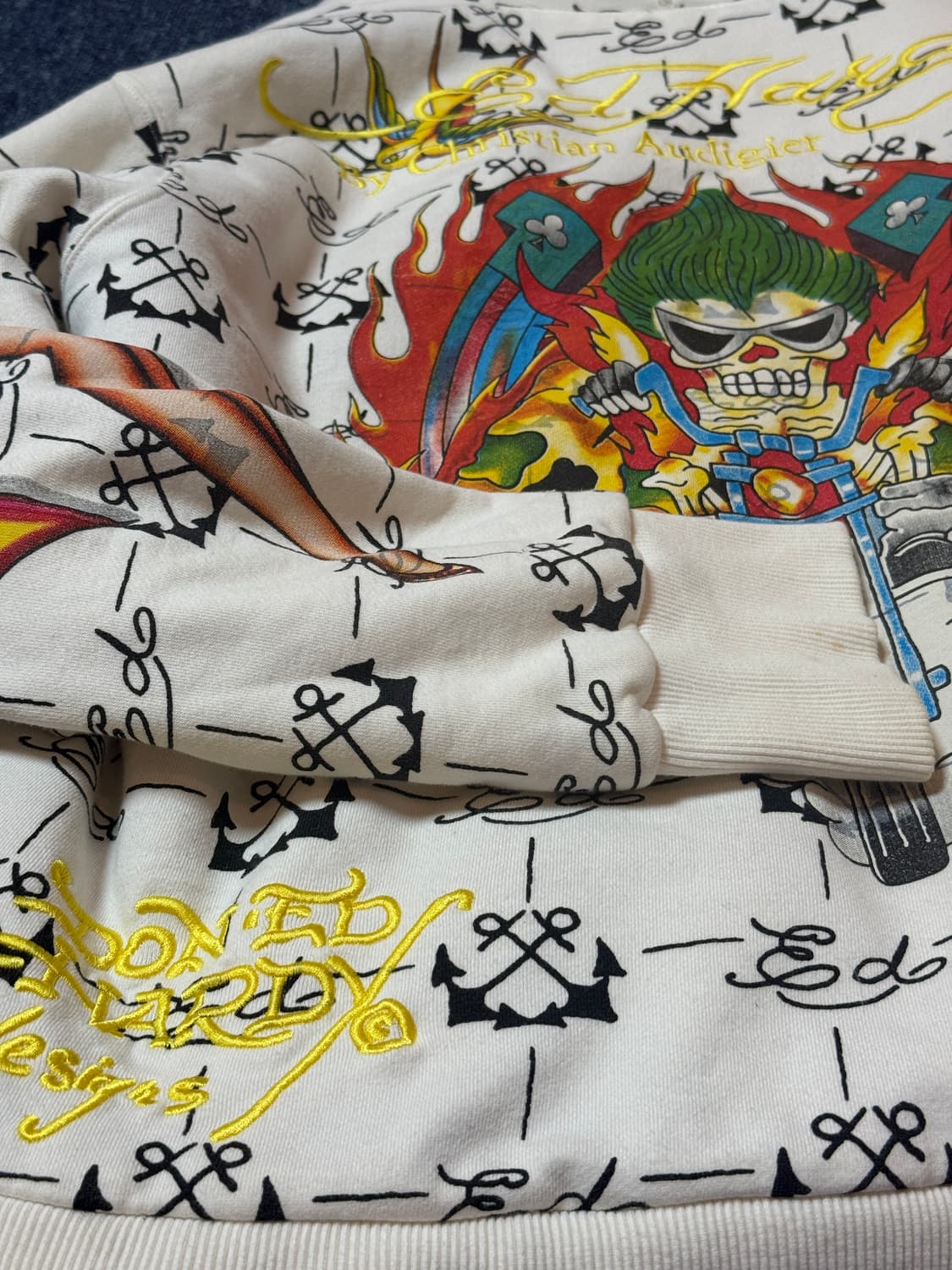 Ed Hardy 에드하디 타투 퍼 후드집업 XL 상품이미지4