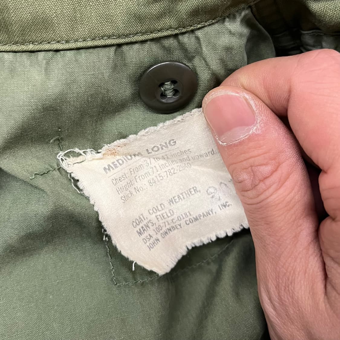 70s 오리지날 2세대 M-65 필드자켓 (M/L) 상품이미지8