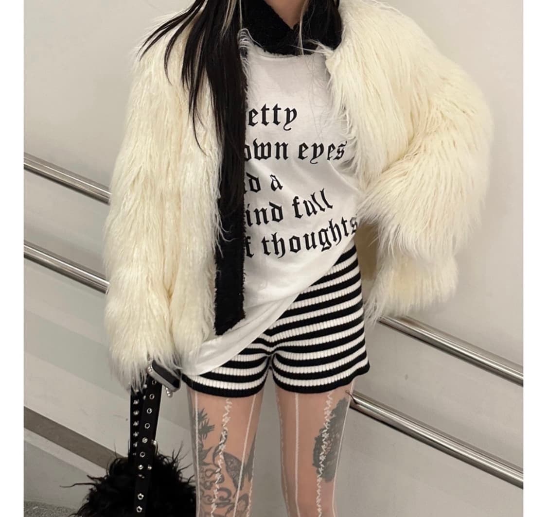 오도어 퍼자켓 화이트 상품이미지1