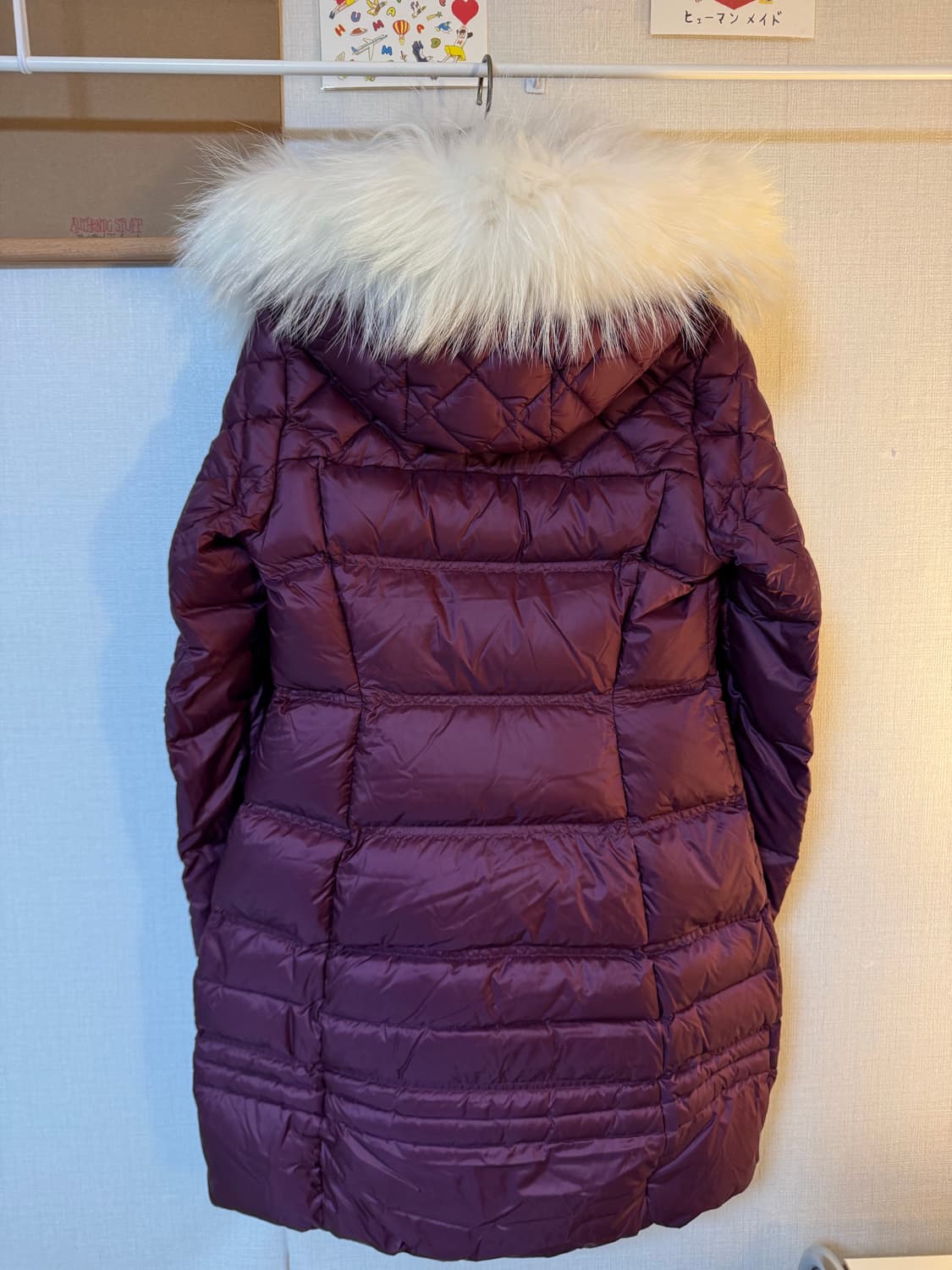 [90]와이드앵글 라쿤털 구스다운 롱패딩 상품이미지2