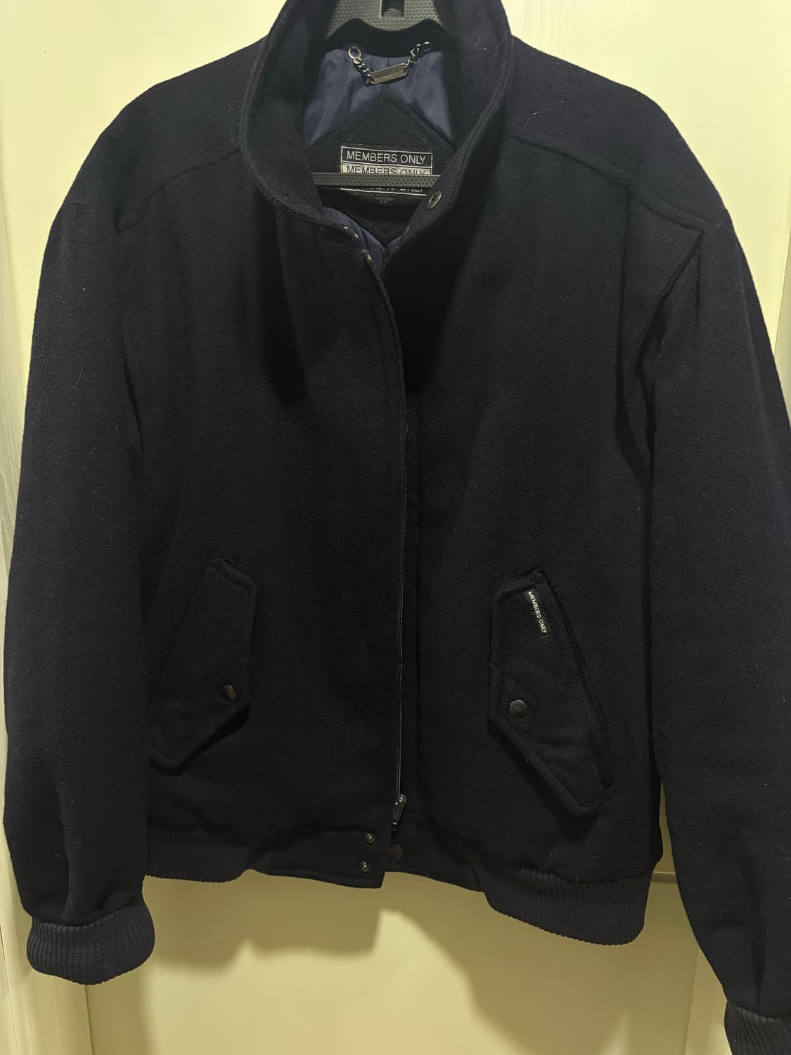 Members only 네이비 울 자켓 상품이미지2