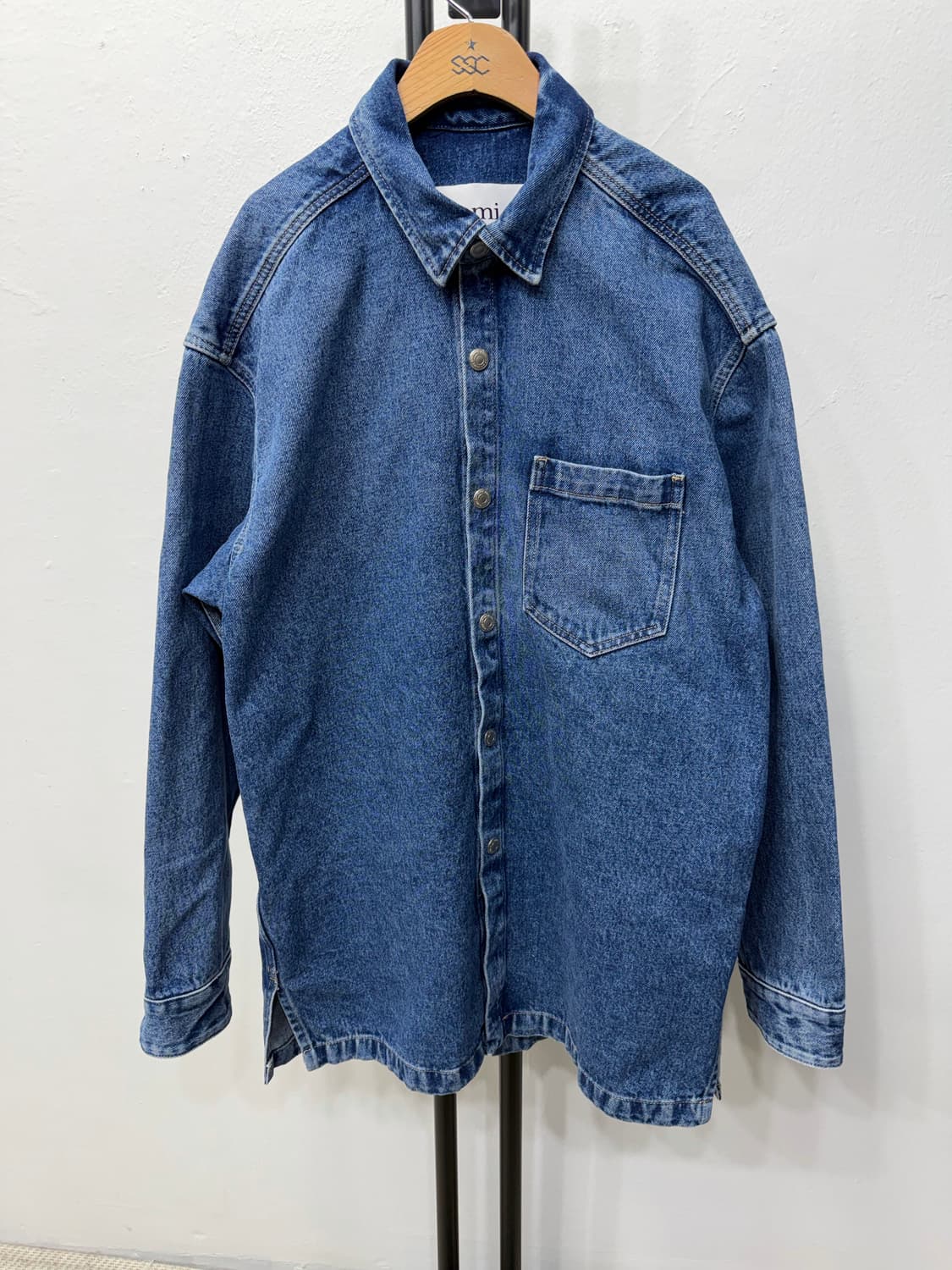 정품) 아미 남성 파리스 오버핏 데님 자켓 L 상품이미지2