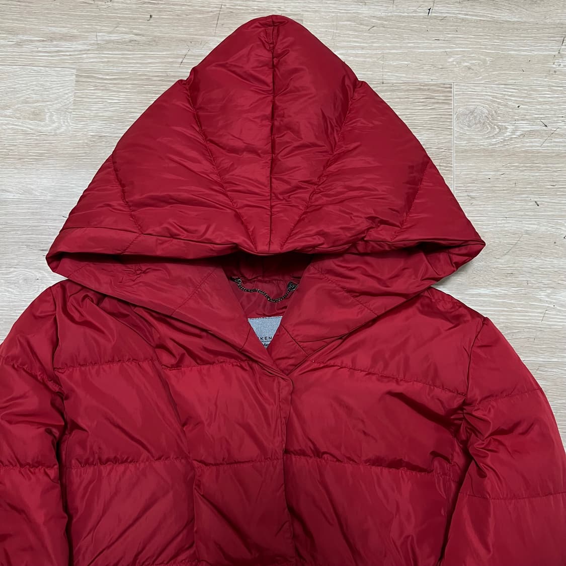 막스마라 위켄드 여성 후드 롱 코트패딩 점퍼 [버건디] 36(S/90) 상품이미지2